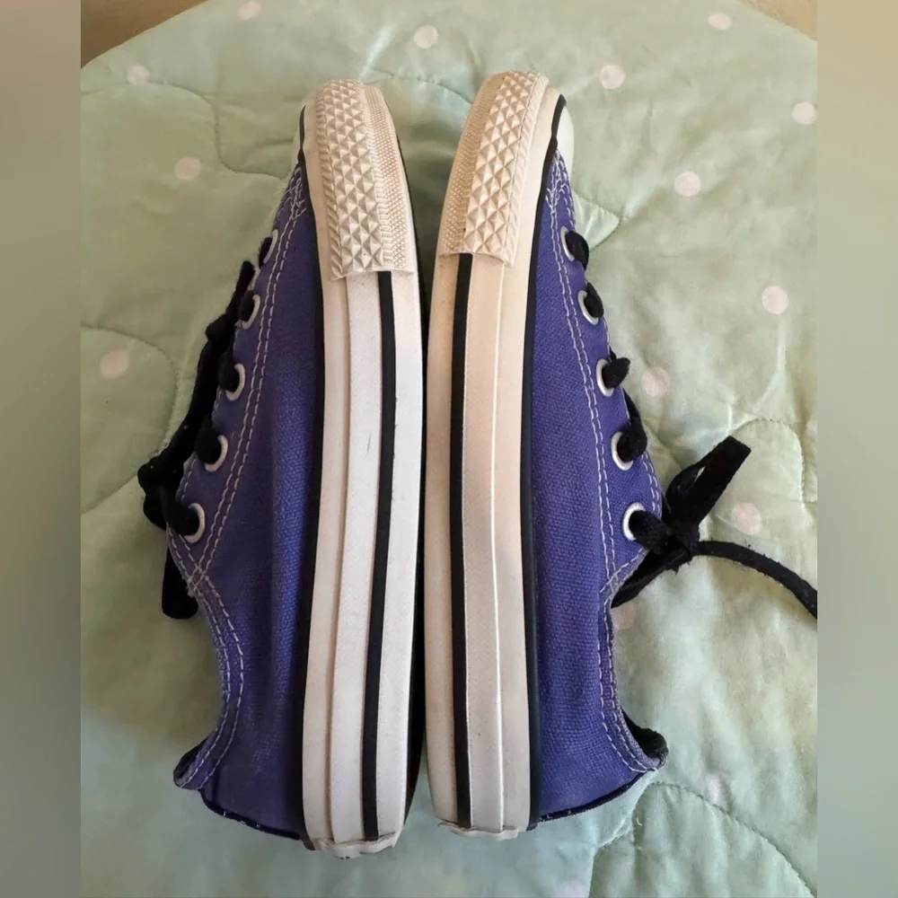Converse Kids Purple and Black Sneakers size 12